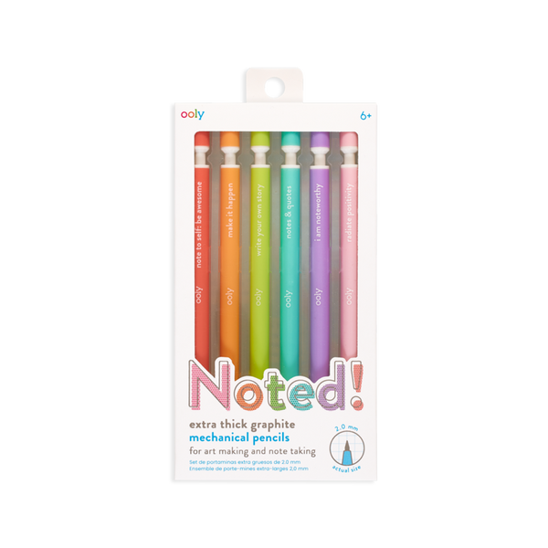 Noted! Graphite Mechanical Pencils - Set of 6