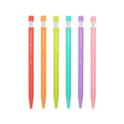 Noted! Graphite Mechanical Pencils - Set of 6