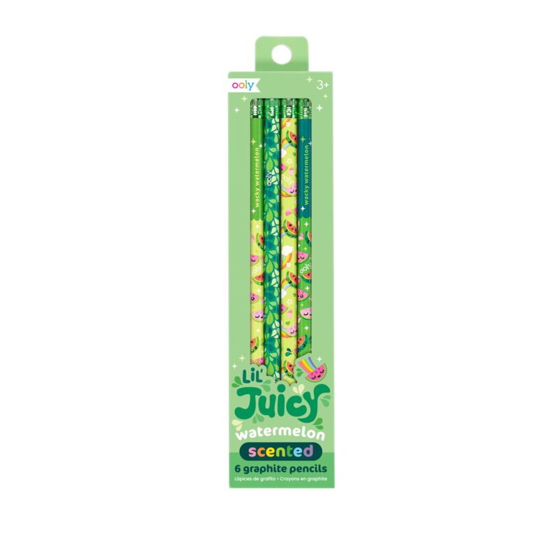 Lil Juicy Scented Graphite Pencils - Watermelon - Set of 6