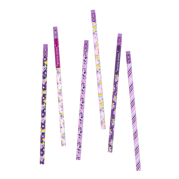 Lil Juicy Scented Graphite Pencils - Grape - Set of 6