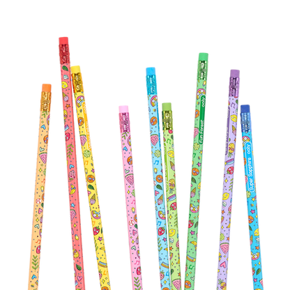 Color Doodlers Fruity Scented Erasable Color Pencils - Set of 12