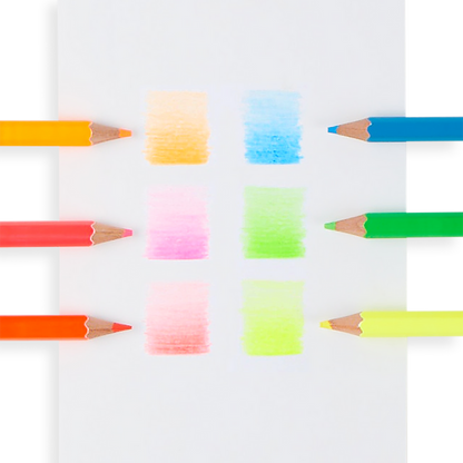 Jumbo Brights Neon Colored Pencils - Set of 6