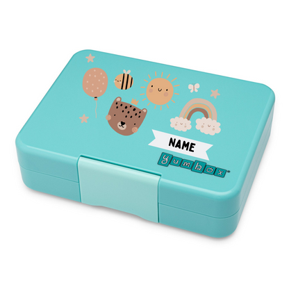 Yumbox Snack 3 Section - Misty Aqua