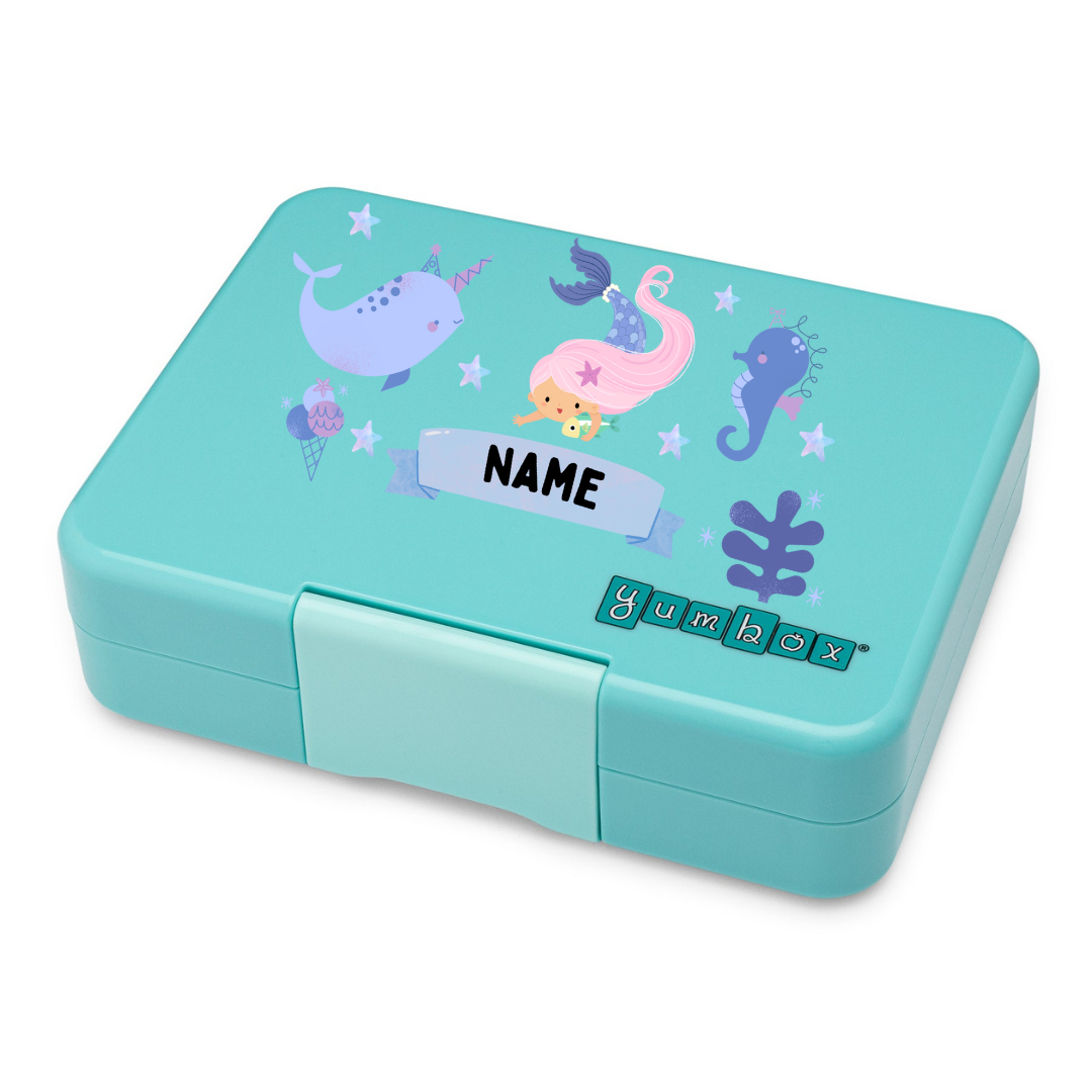 Yumbox Snack 3 Section - Misty Aqua