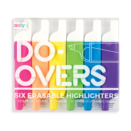 Do-Overs Erasable Highlighters (Set of 6)