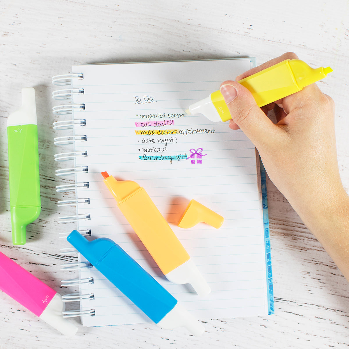 Do-Overs Erasable Highlighters (Set of 6)