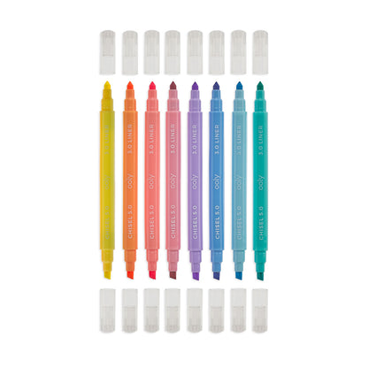 Pastel Liners Double Ended Markers - Set of 8