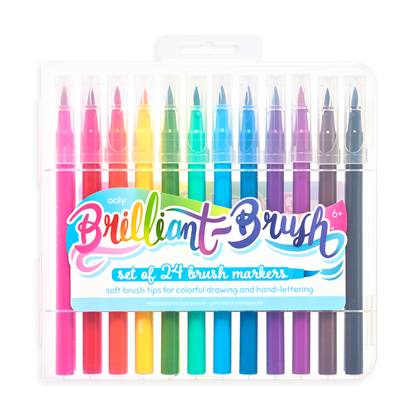 Brilliant Brush Markers - Set of 24