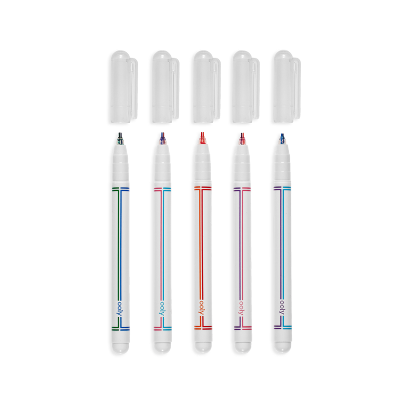 Seeing Double Fine Felt Double Tip Markers - Set of 5
