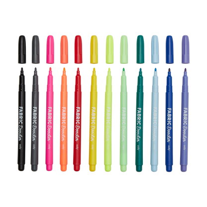 Fabric Doodlers Markers - Set of 12