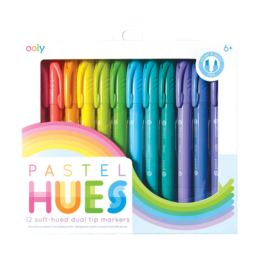 Pastel Hues Markers- Set of 12