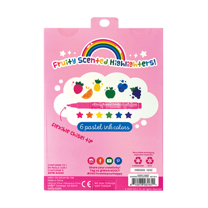 Yummy Yummy Scented Highlighters - Set of 6