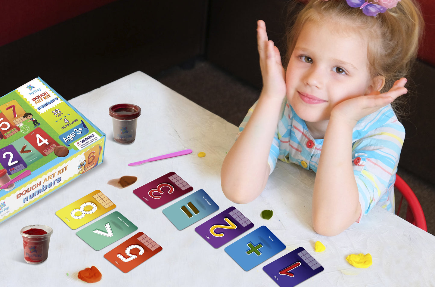 PepPlay Dough Art Kit - Numbers