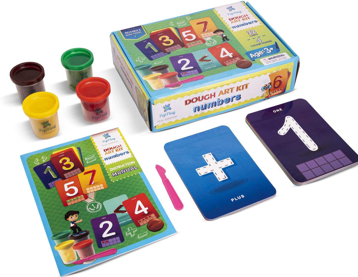PepPlay Dough Art Kit - Numbers
