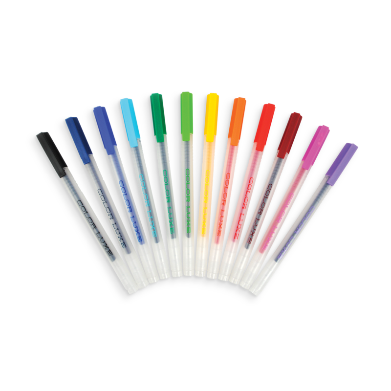 Color Luxe Colored Gel Pens - Set of 12