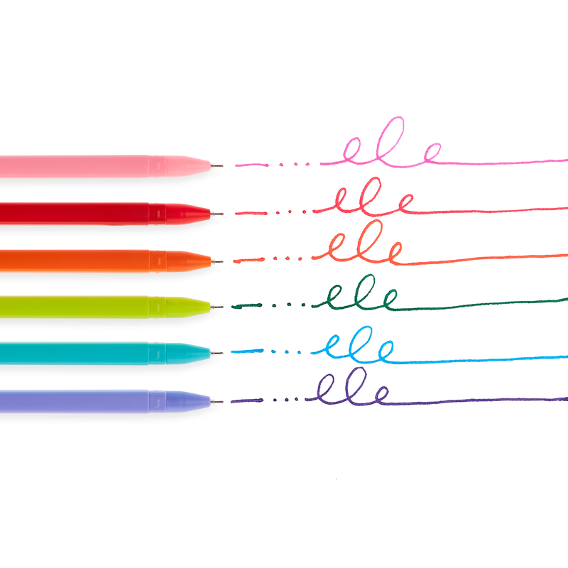 Fine Line Colored Gel Pens - Set of 6