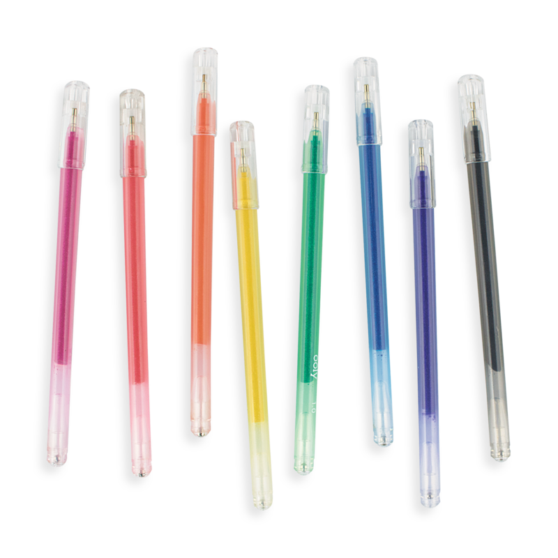 Radiant Writers Glitter Gel Pens - Set of 8
