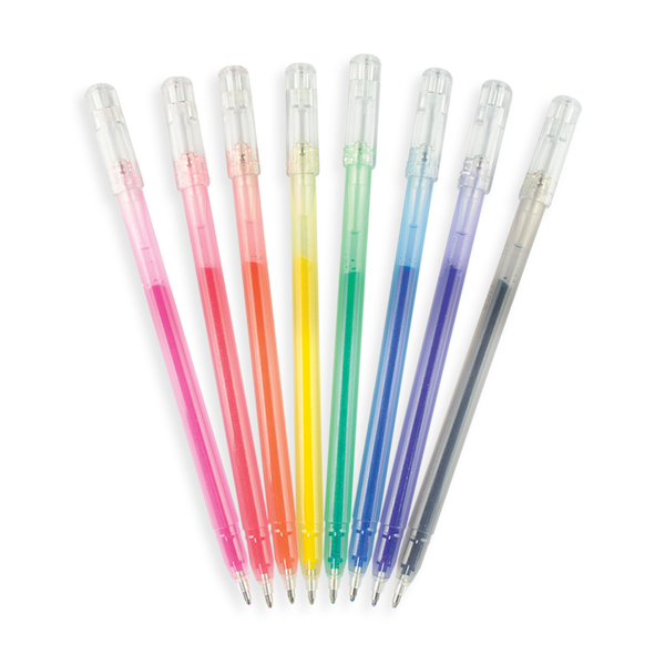 Radiant Writers Glitter Gel Pens - Set of 8
