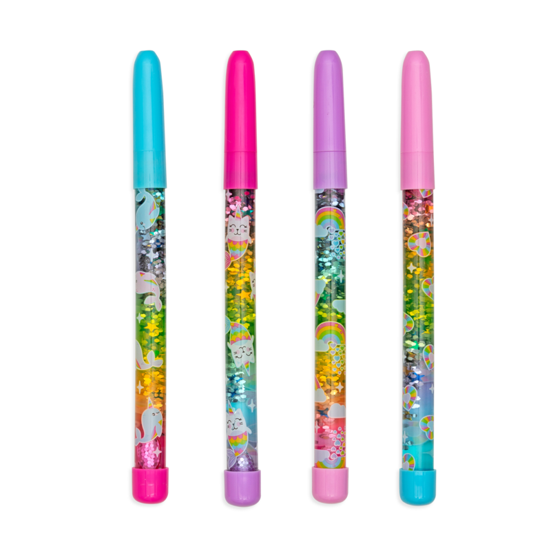 Rainbow Glitter Wand Pens