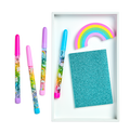 Oh My Glitter! Notebooks - Set of 3 - Aquamarine & Sapphire