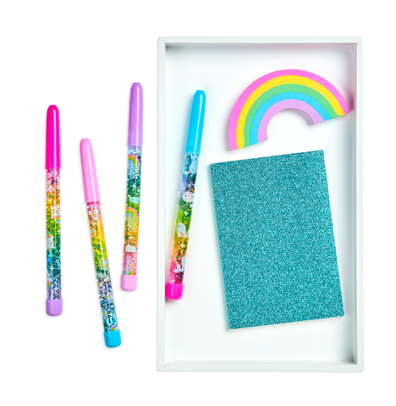 Oh My Glitter! Notebooks - Set of 3 - Aquamarine & Sapphire