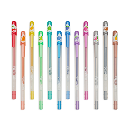 Yummy Yummy Scented Colored Glitter Gel Pens 2.0 - Set of 12