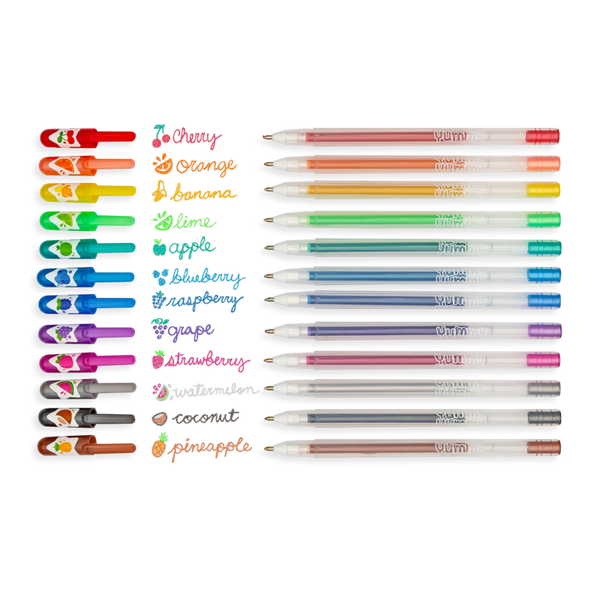 Yummy Yummy Scented Glitter Gel Pens 2.0 - Set of 12