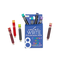 Color Write Fountain Pen Colored Ink Refills - Set of 8
