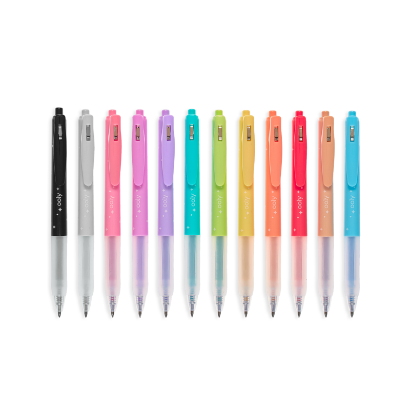 Oh My Glitter! Retractable Gel Pens - Set of 12