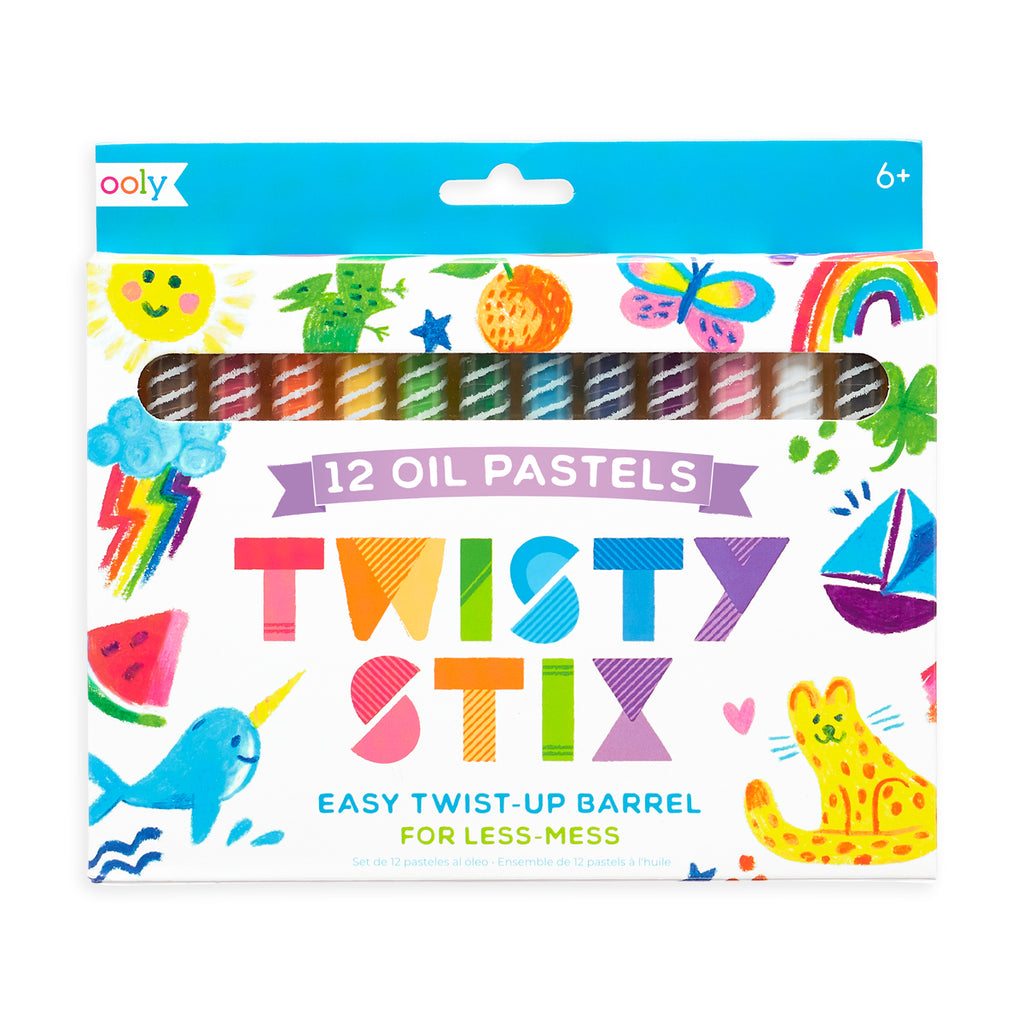Twisty Stix Oil Pastels - Set of 12