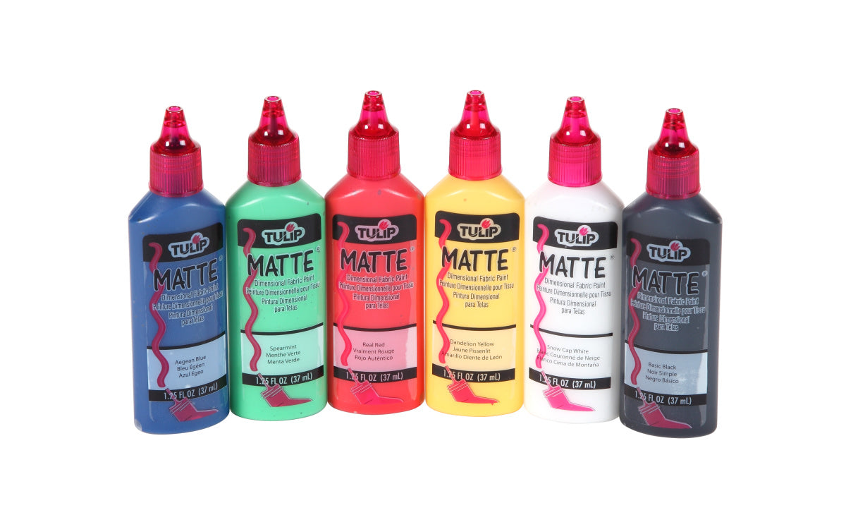 Dimensional Fabric Paint Matte 6 Pack