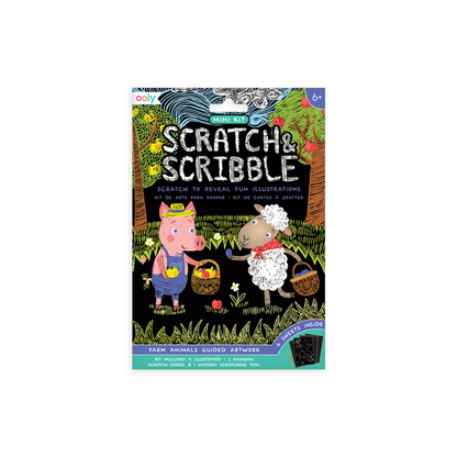 Mini Scratch & Scribble - Farm Animals