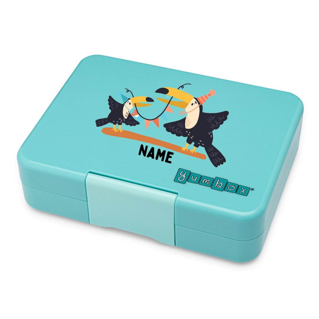 Yumbox Snack 3 Section - Misty Aqua