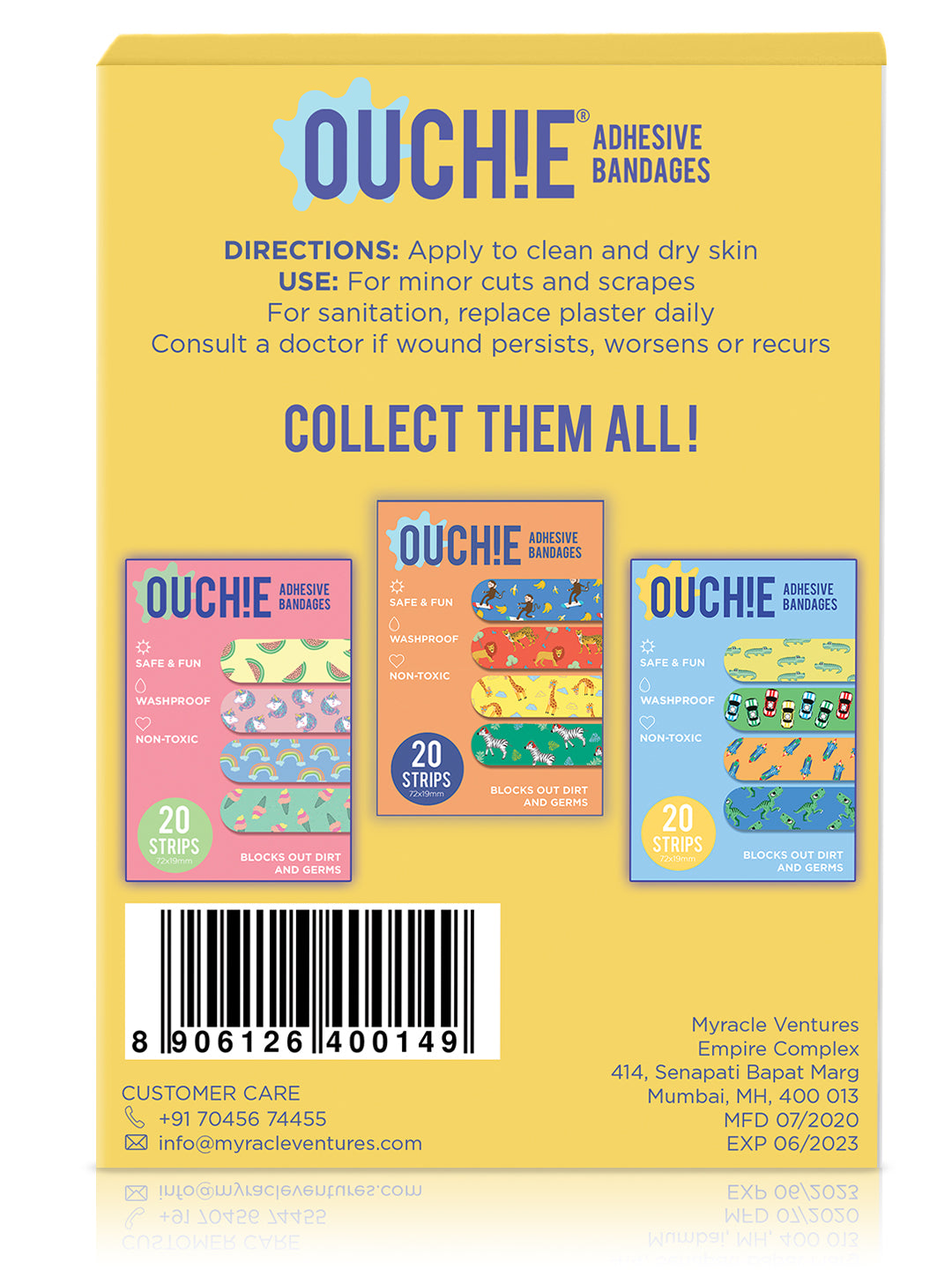 Ouchie Kids Bandages Pack of 20 - Comic
