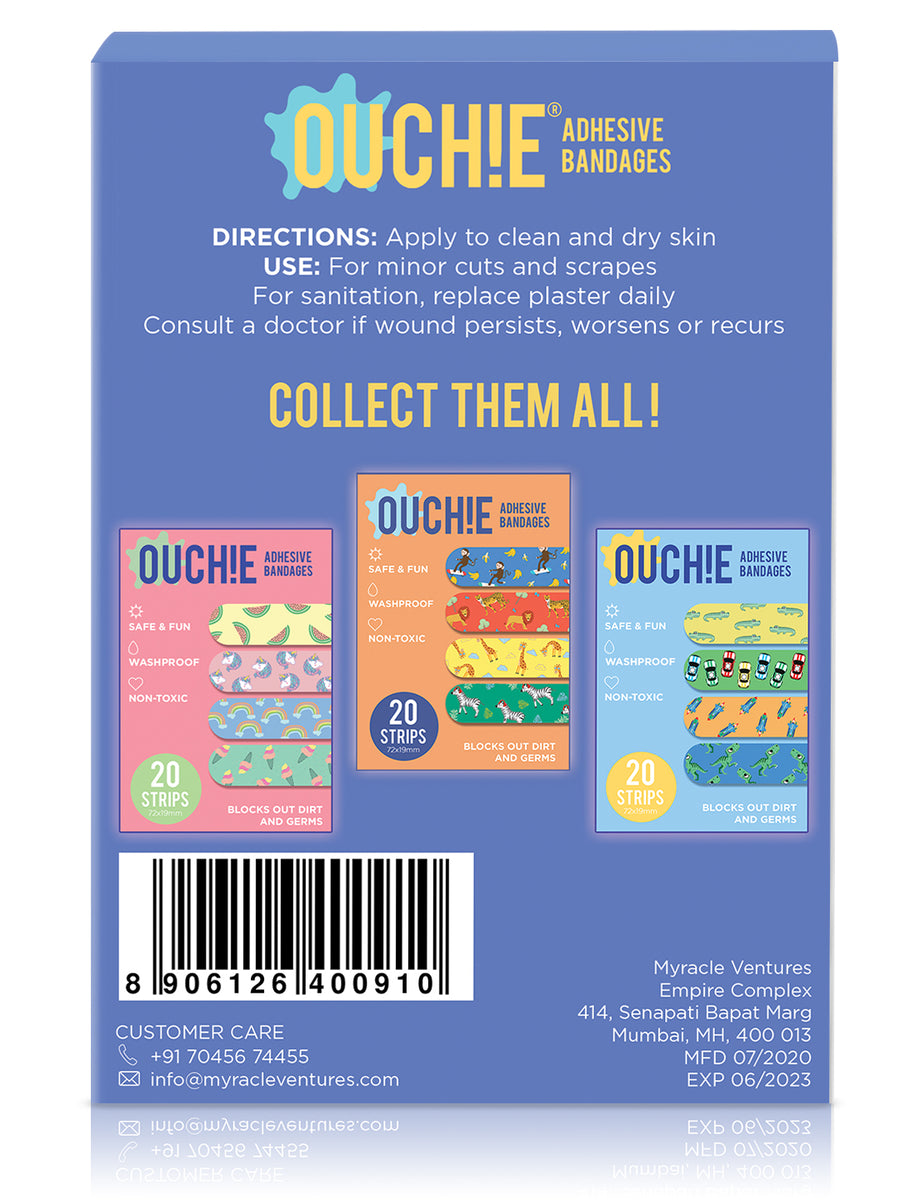 Ouchie Kids Bandages Pack of 20 - Space
