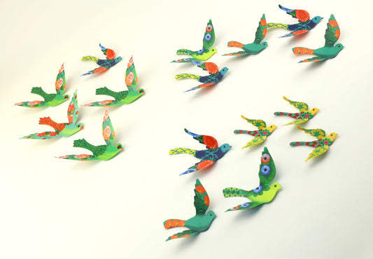 Paper Birds for Wall Decoration: Set of 24