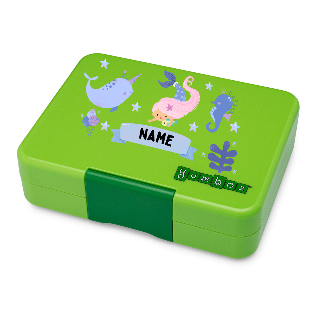 Yumbox Snack 3 Section - Lime Green