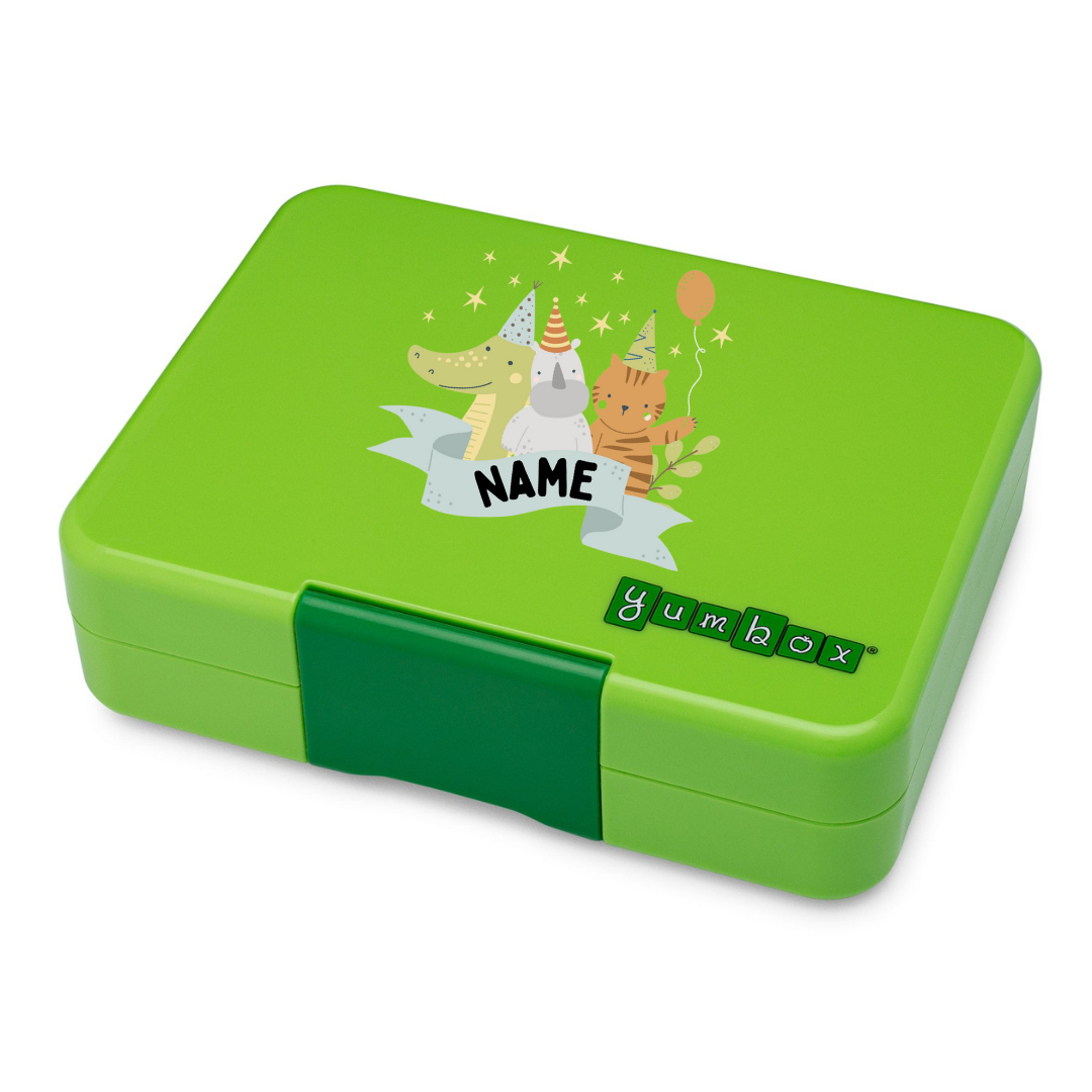 Yumbox Snack 3 Section - Lime Green