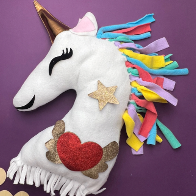 PepPlay Unicorn Pillow DIY kit Art & Craft Activity Kit for Kids