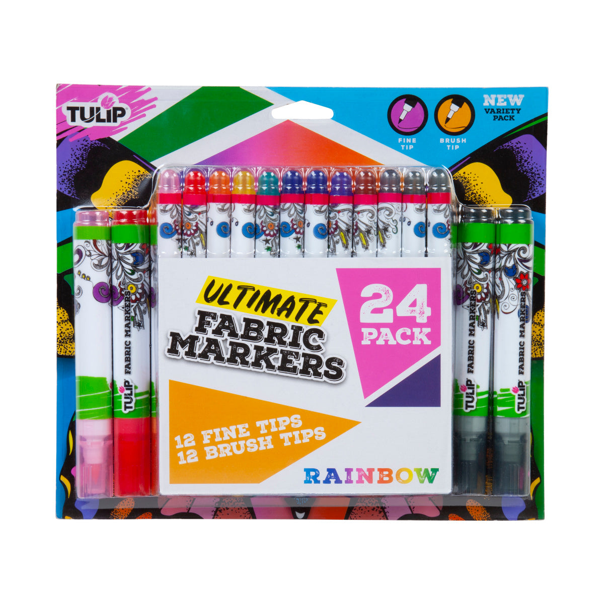 Ultimate Fabric Marker Rainbow 24 Pack