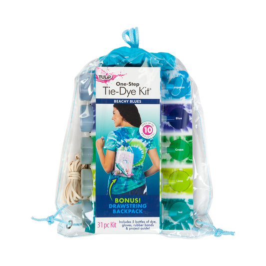 Tulip Beachy Blues One-Step Tie-Dye Backpack Kit