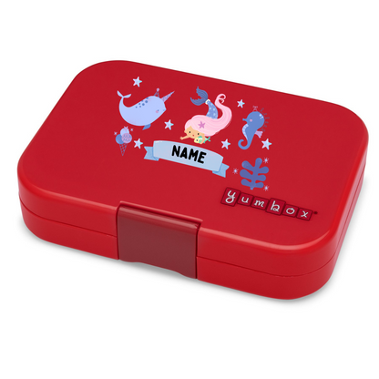 Yumbox 6 Section Original- Wow Red Funny Monsters