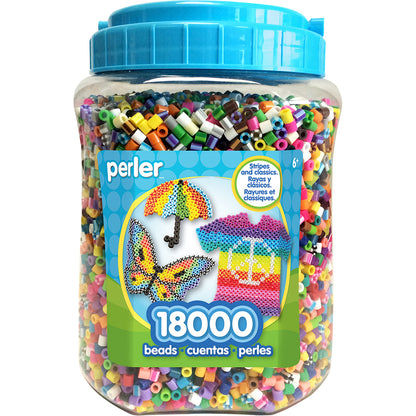 Perler Beads Bulk Assorted Multicolour Fuse Beads - 18,000 Multi-Mix
