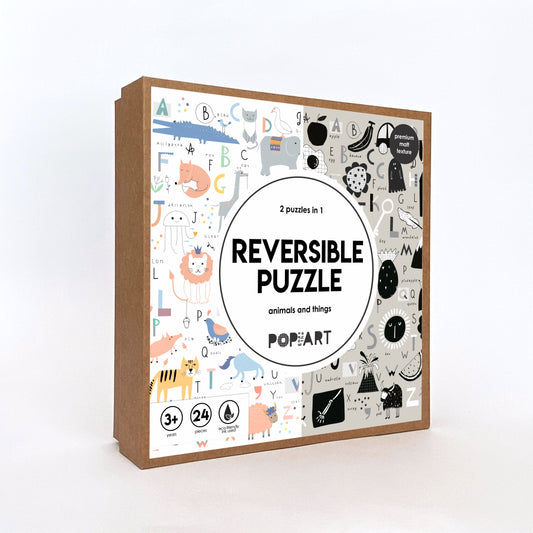 Reversible Puzzle - Animals and Things