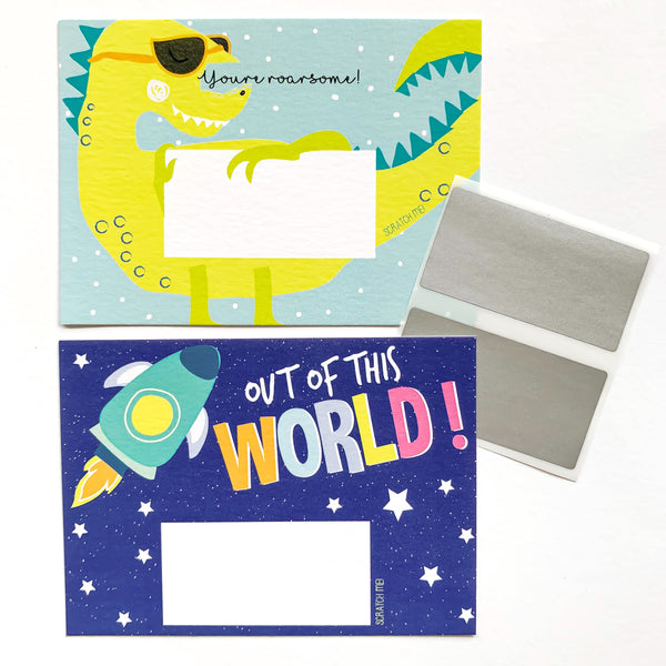 Scratch Off Notes - Dino Space