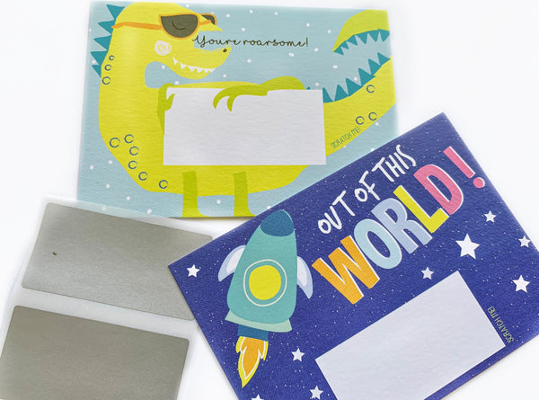 Scratch Off Notes - Dino Space