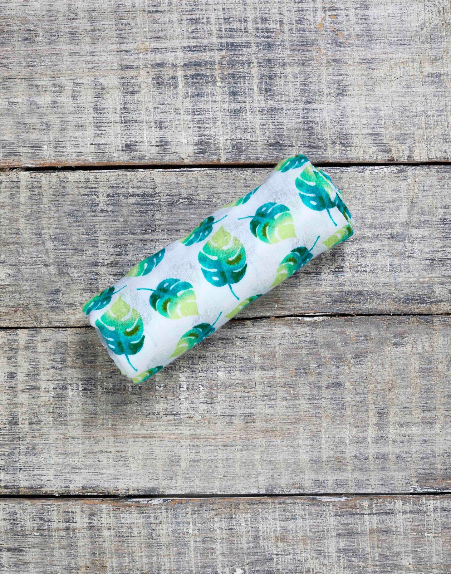 Organic Muslin Swaddle - Leaf