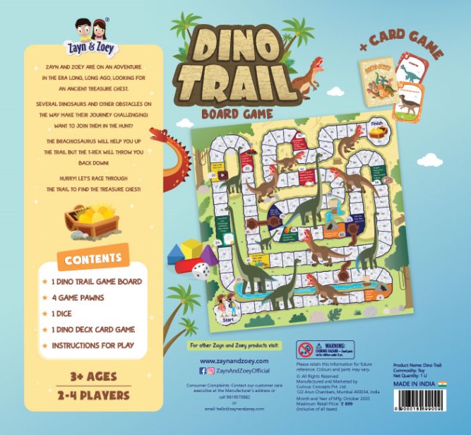 Dino Trail Board Game