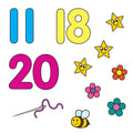 1-20 Sticker Colouring Books (10 PACK)