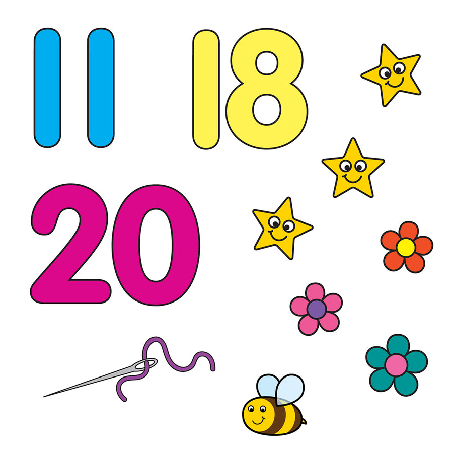 1-20 Sticker Colouring Books (10 PACK)